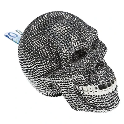 Image of Kare Skull Crystal Money Bank, Silver