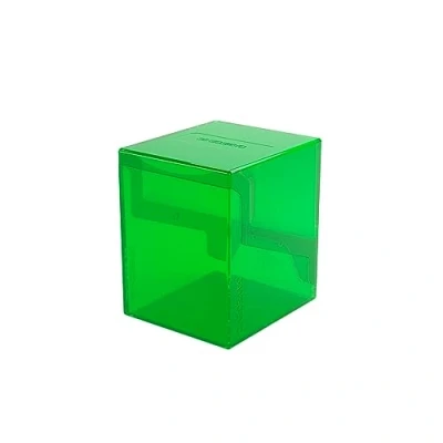 Image of Gamegenic Bastion 100+ XL Deck Box Compact, Secure, and Perfectly Organized for Your Trading Cards! Safely Protects Double Sleeved Cards, Green Color, Made