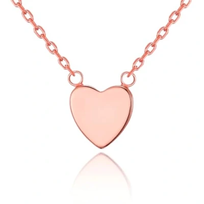 Image of Philip Jones Rose Gold Plated Heart Necklace