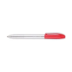 Image of Q Connect Grip Stick Ballpoint Pen Medium Red (Pack of 20) Ref KF02459
