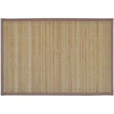 Image of &quot;vidaXL Brown Bamboo Placemats Set Natural Table Decor for Dining Room and Kitchen, Non slip, Durable Easy to Clean&quot;