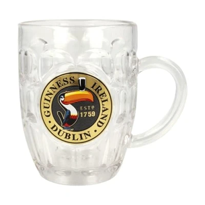 Image of Shamrock Gift Company Guinness Toucan Gilroy Collection Glass Hobnail Tankard