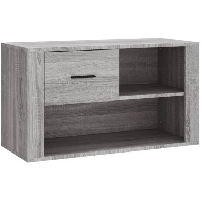Image of vidaXL Shoe Cabinet Grey Sonoma 80x35x45 cm Engineered Wood
