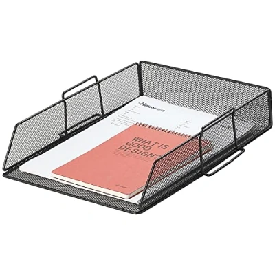 Image of Q Connect Stackable Letter Tray Black