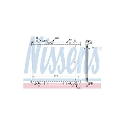 Image of 1640087402, 1640087402000, 1640087418, 1640087418000 Engine radiator NISSENS 61741A DAIHATSU: Terios I