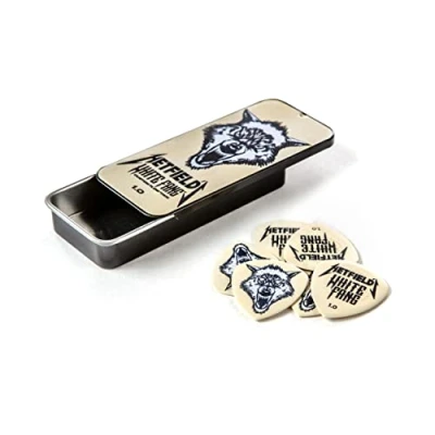 Image of Jim Dunlop Picks PH122T1.0 Hetfield White Fang Flow 1.00mm Pick Tin 6
