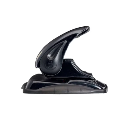 Image of Rexel Precision 425 4 Hole Punch, 25 Sheet Capacity, Paper Alignment Indicator, Metal, Black, 2100755