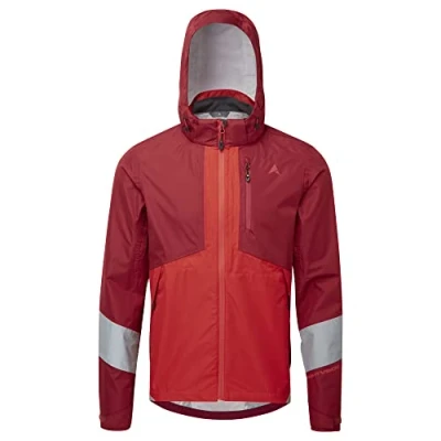 Image of Altura Mens Typhoon Waterproof Reflective Cycling Jacket Red X Large