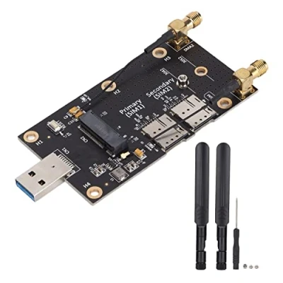 Image of ciciglow NGFF M.2 to USB3.0 Adapter, Dual SIM Card Slot LTE Modem Connector with Antennas Screws for LTE/4G/5G Module