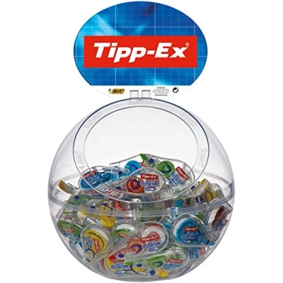 Image of Tipp Ex 931860 Fashion Mini Pocket Mouse Correction Tape Roller 5 mm x m, Display with 40 Pack of 4 Assorted Designs