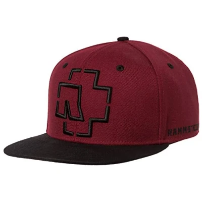 Image of Rammstein Snapback Cap, Bordeaux Logo, Official Band Merchandise