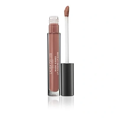 Image of LAURA GELLER NEW YORK Nude Kisses Lip Hugging Gloss Non Sticky Finish, Ultra Creamy, High Shine Moisturizer with Vitamin E and Shea Butter, Tan Lines, 2.9 ml