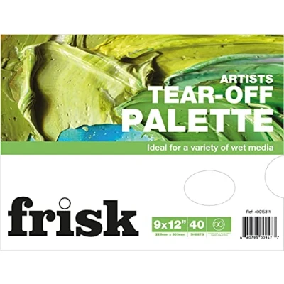 Image of Frisk Tear Off Palettes, White, 9&quot; x 12&quot;