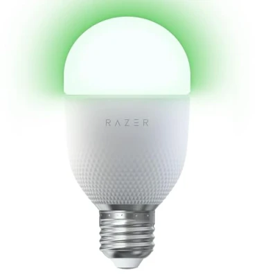 Image of Razer Aether Smart Light Bulb RGB LED for Homes (Available in E26/E27 Size, Powered Chroma RGB, Matter Compatible, Works with Gamer Room App) White