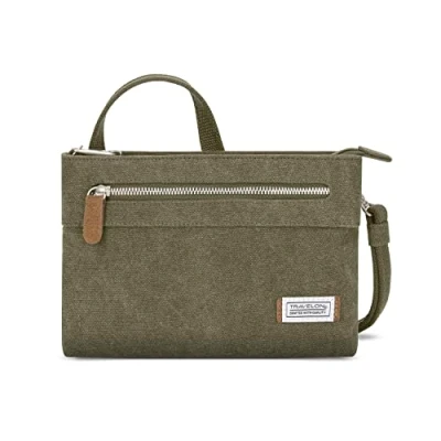 Image of Travelon Unisex Adult Anti Theft Heritage Cross Body Bag, Sage, 10.5 x 7 2