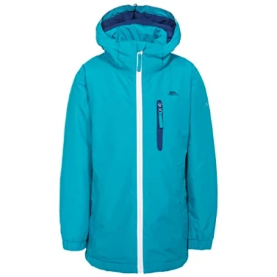 Image of Trespass Kid&#039;s HEDDAR Warm Padded Waterproof Winter Jacket with Detachable Hood, twilight, 3/4 (Manufacturer size:XXS)