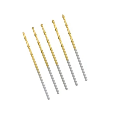 Image of Proops 5X Titanium Coated HSS Metric Drill Bits 0.4mm. Jewellery, Modelling (M9182) Free UK Postage