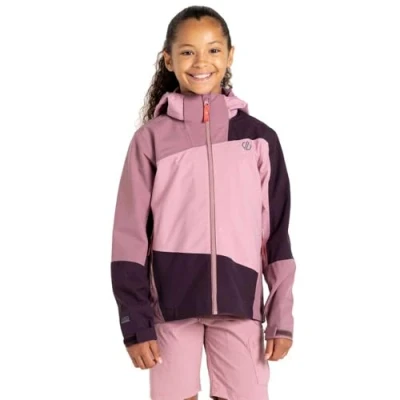 Image of Dare 2b Kids Water Repellent&#039; Explore II Waterproof Jacket Mauve, Size: 15 16 Years