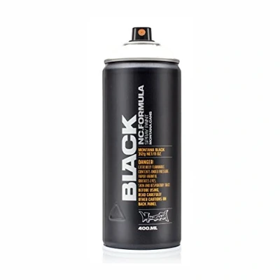 Image of Montana Black Pocket Can Spray Pain, 150 ml, Assorted Colours ml Bianco