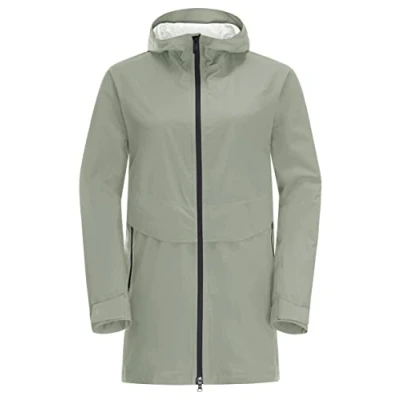 Image of Jack Wolfskin Mainkai Long Jacket Mint Leaf M