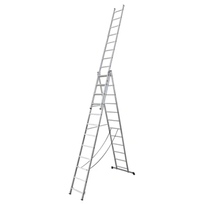 Image of Sealey Aluminium Extension Combination Ladder 3x12 EN 131