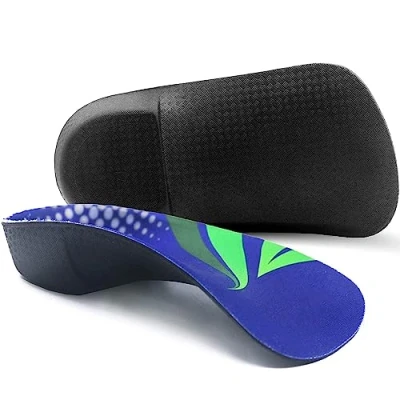 Image of Plantar Fasciitis Insoles, 3/4 Length Arch Support Insoles for Women and Men, Shoe Inserts Flat Feet, Over Pronation, Heel Pain Relief, Orthotic with High Running, Work Boots, XL