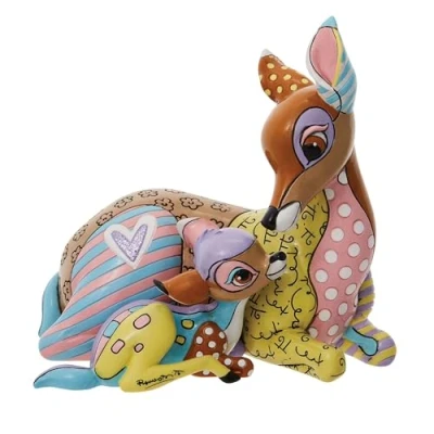 Image of Disney Britto Collection Bambi &amp; Mother Figurine