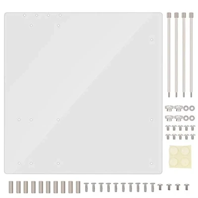Image of M ATX Computer Motherboard Transparent DIY Bracket Set, Open Frame Acrylic Overlock Case Base Stand, Easy Installation