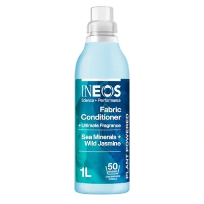 Image of INEOS Next Gen Long Lasting Fabric Conditioner Sea Minerals + Wild Jasmine (50 Washes), Plant Powered, Odour Removal, Softens Protects