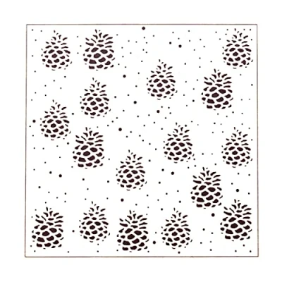Image of Vaessen Creative Embossing Folder, Pine Cones, for Adding Texture and Dimension to Papercraft Projects, 15 x cm