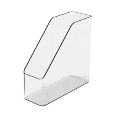 Image of File Organizers Desk Clear Magazine Holder Rack Office Folder Vertical Sorters