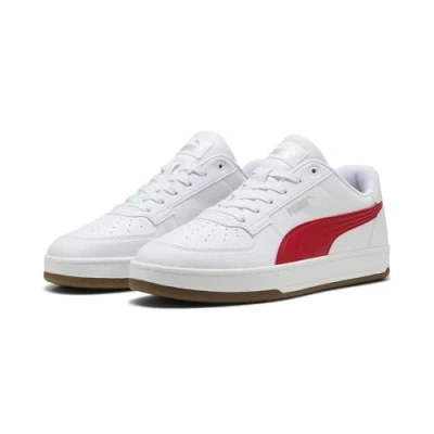 Image of PUMA Unisex CAVEN 2.0 Sneaker, for All TIME RED White Silver Gum, 3 UK