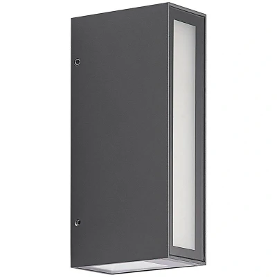 Image of Prios Loriava LED outdoor wall lamp in dark grey