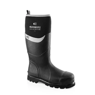Image of Buckler Buckbootz Bbz6000bk Black Safety Wellington Boots Size 10