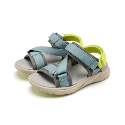 Image of Gioseppo Boxford Unisex Sandals for kids, Size: 5, Blu/grey Textile
