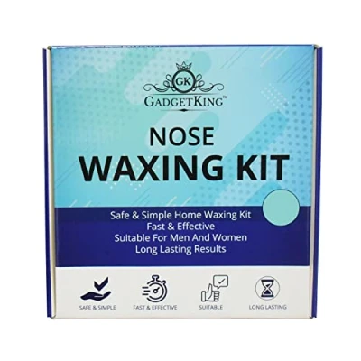 Image of Nose Waxing Kit Wax Home Painless Nasal Strip Remover Removal For Safe Applicator Remove Easy Reusable Beads Mens Ladies