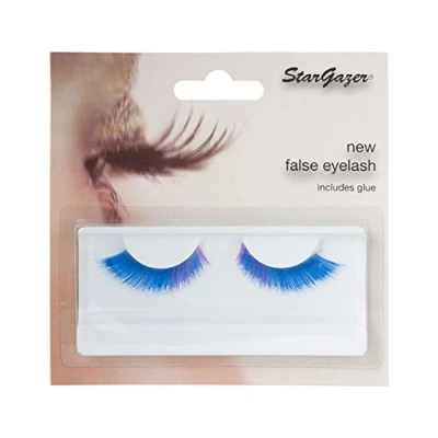 Image of Stargazer Feather Eye Lashes style 50, synthetic lash pair includes glue.