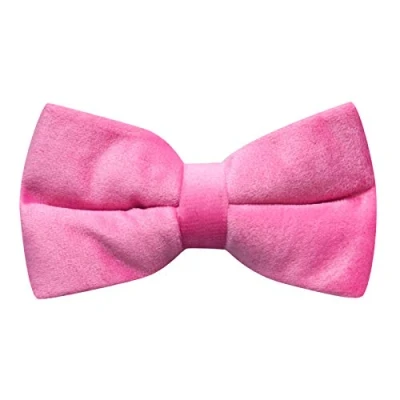 Image of King &amp; Priory Pink Velvet Bow Tie