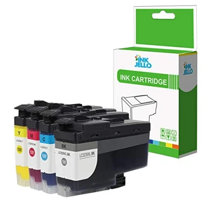 Image of InkJello Compatible Ink Cartridge Replacement for Brother HL J6000DW J6100DW MFC J5945DW J6945DW J6947DW LC3239XL (Black/Cyan/Magenta/Yellow, 4 Pack)