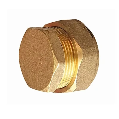 Image of Brass Tube Compression Fitting, Stop End Cap Copper Sleeves Ferrule Fitting to Ending Pipe (16mm)