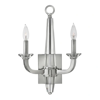 Image of Hinkley Ascher 2 Light Wall Polished Nickel