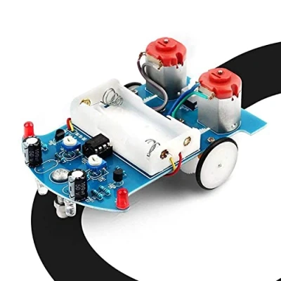 Image of PEMENOL Mint School Education Practice Soldering Learning Electronics Kit, Smart Car Project Kits, Line by Robot DIY Competition