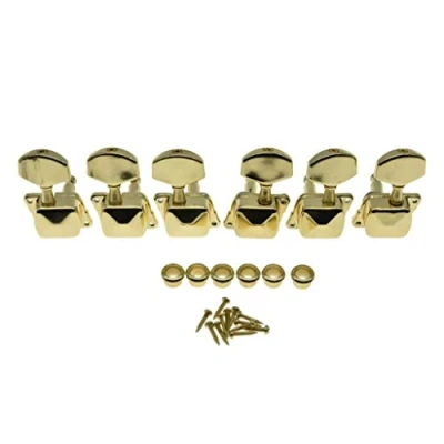 Image of KAISH 3x3 Semi Closed Guitar Tuning Keys Tuners Machine Heads for Acoustic or Electric Guitars Gold
