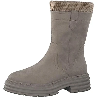 Image of MARCO TOZZI Women&#039;s 2 25492 41 Boot Flat, Smoke Comb, 5.5