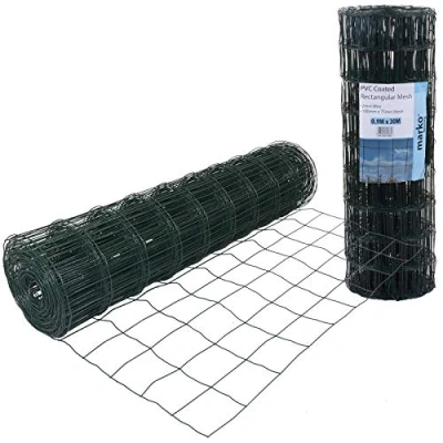 Image of Marko Fencing PVC Coated Green Fence Mesh Wire Garden Metal Multiple Sizes (0.9M x 30M)