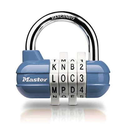 Image of Master Lock 1534EURD Combination Padlock, Blue,green,orange,random,red, 5,9 cm x 6,4 2,5