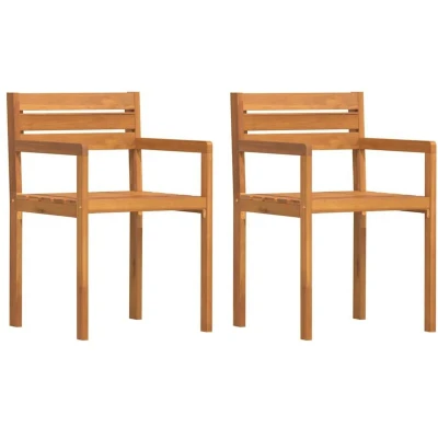 Image of vidaXL Garden Chairs 2 pcs 50x53x80 cm Solid Wood Acacia