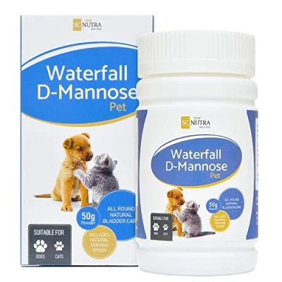 Image of Waterfall D Mannose Pet Natural Product for Feline Cystitis &amp; Canine UTIs Suitable Cats, Dogs most Household Pets SC Nutra (Sweet Cures)