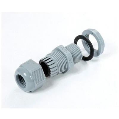 Image of HellermannTyton Cable Glands Grey Nylon, with M20 Thread (Small Size, Pack of 10)