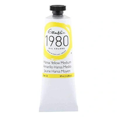 Image of Gamblin 1980 Oil Hansa Yellow Med 37Ml